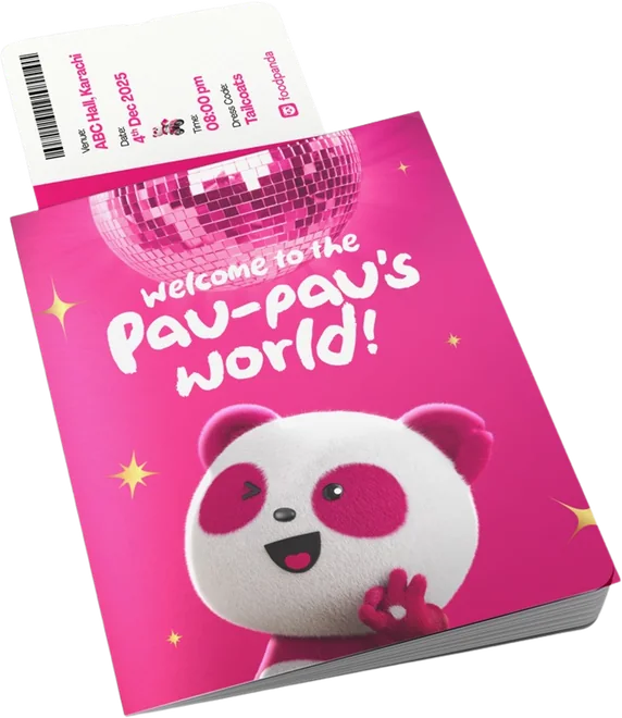Welcome to Pau Pau's World event invite card