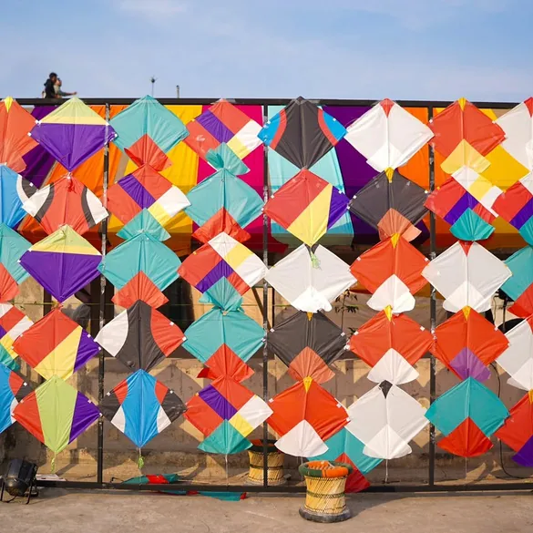 Kite installation wall